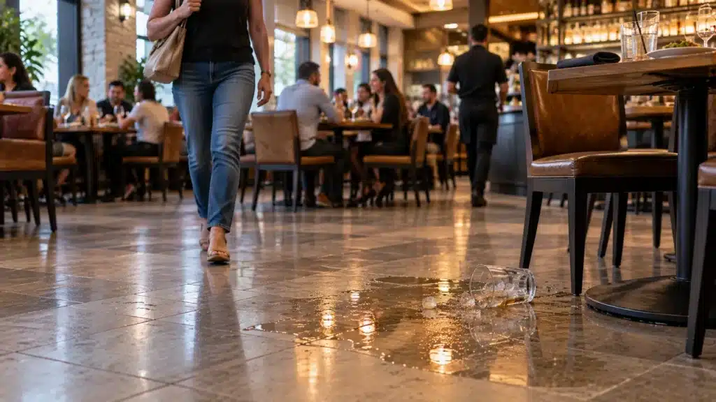 Caídas en Restaurantes de Houston: Sus Derechos Como Cliente