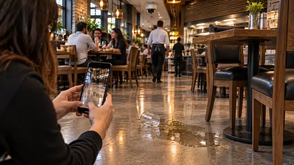 Qué Hacer Si Se Cae en un Restaurante