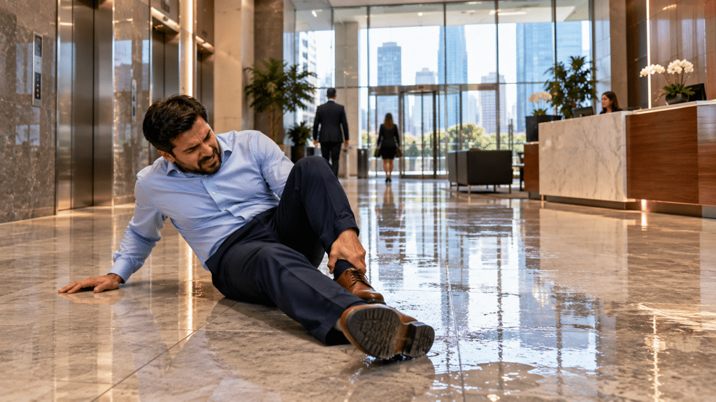 Caídas en Edificios de Oficinas: Responsabilidad del Propietario